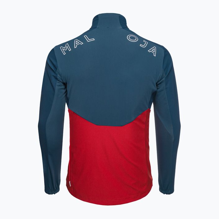 Maloja EuleM pánská softshellová bunda tmavě modrá a červená 34230-1-8686 2