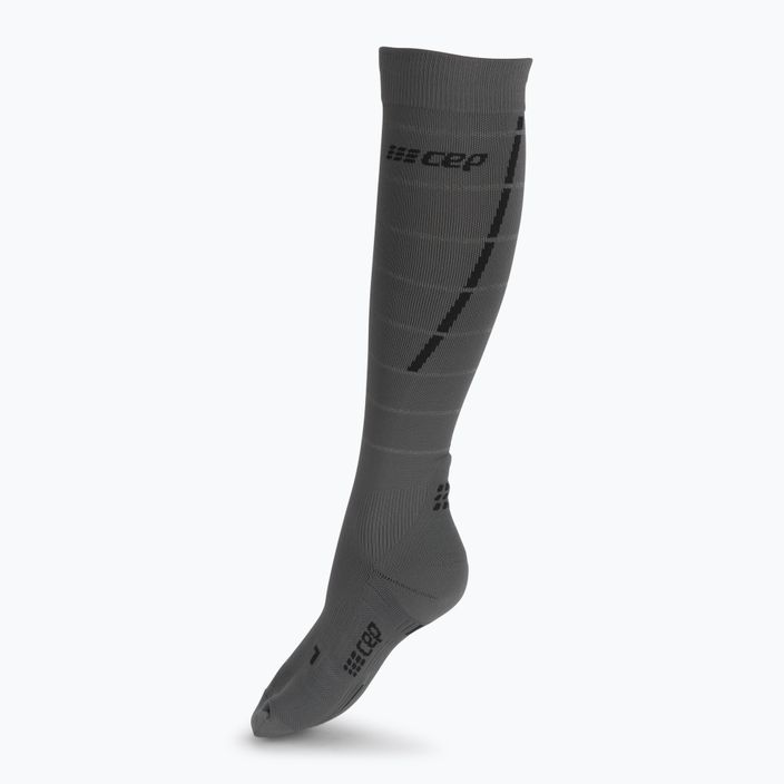 Kompresní běžecké ponožky dámské CEP Reflective šedé WP402Z 2