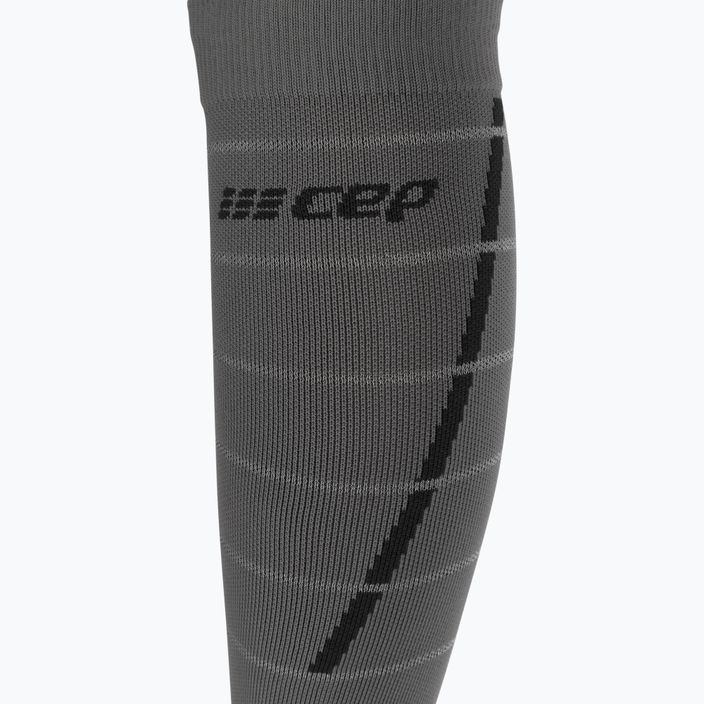 Kompresní běžecké ponožky dámské CEP Reflective šedé WP402Z 3