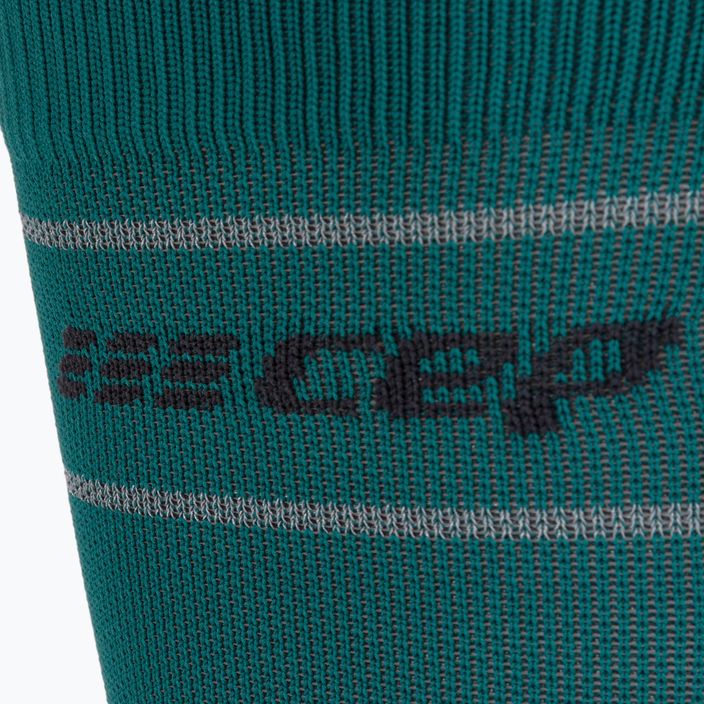 Kompresní běžecké ponožky dámské CEP Reflective zelené WP40GZ 3