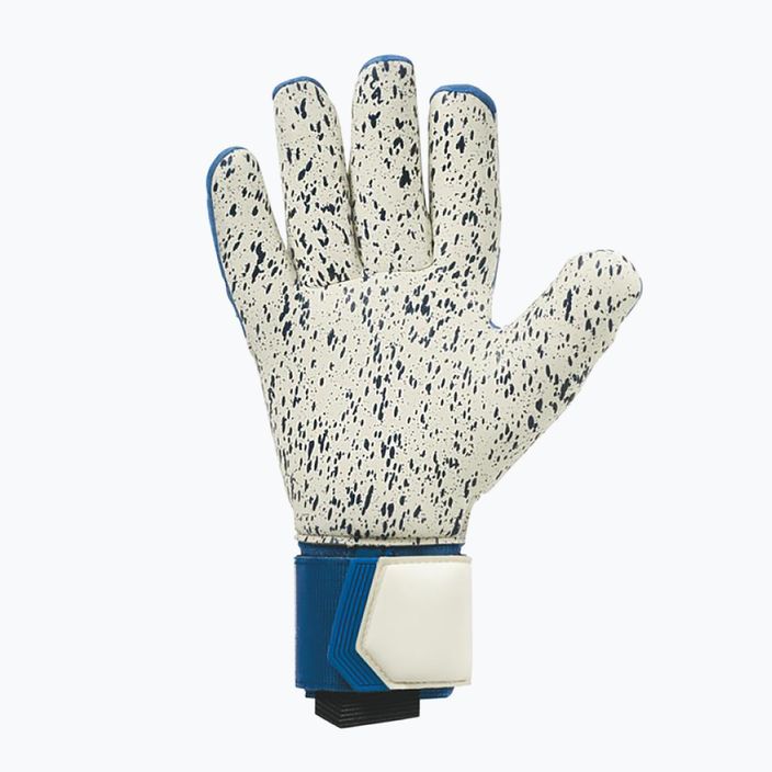 Uhlsport Hyperact Supergrip+ Finger Surround brankářské rukavice modro-bílé 101123101 5