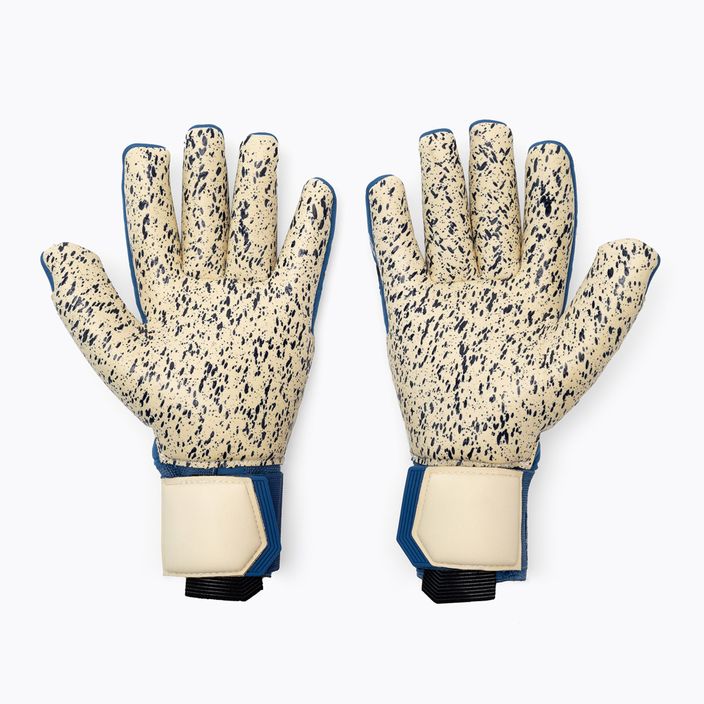Uhlsport Hyperact Supergrip+ Finger Surround brankářské rukavice modro-bílé 101123101 2