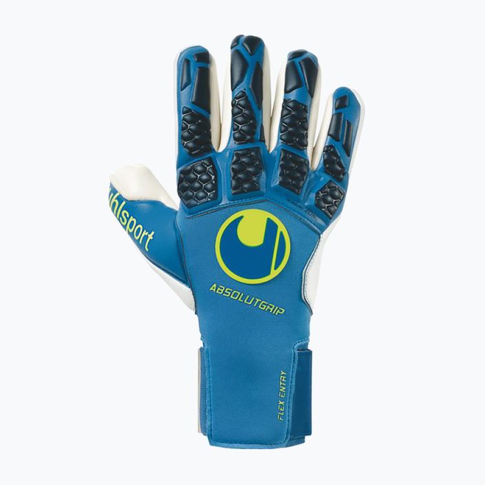 Uhlsport Hyperact Absolutgrip Finger Surround brankářské rukavice modro-bílé 101123401 4