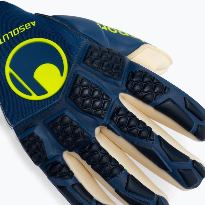 Uhlsport Hyperact Absolutgrip Finger Surround brankářské rukavice modro-bílé 101123401 3