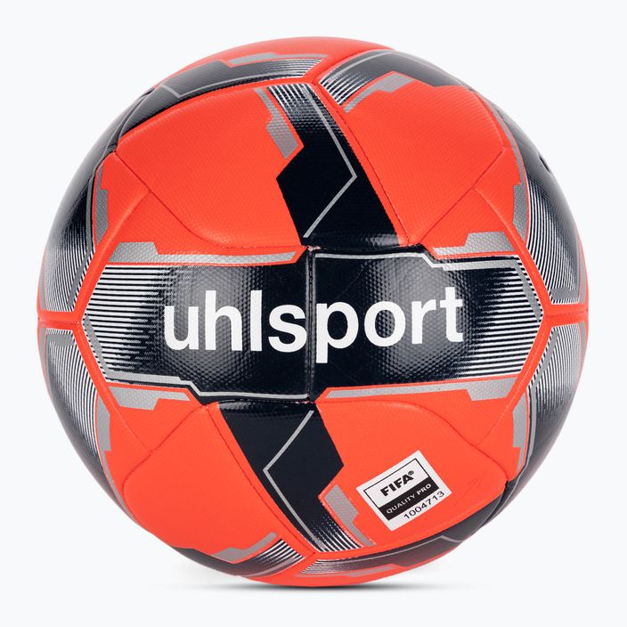 Fotbalový míč uhlsport Match Addglue fluo red/navy/silver velikost 5