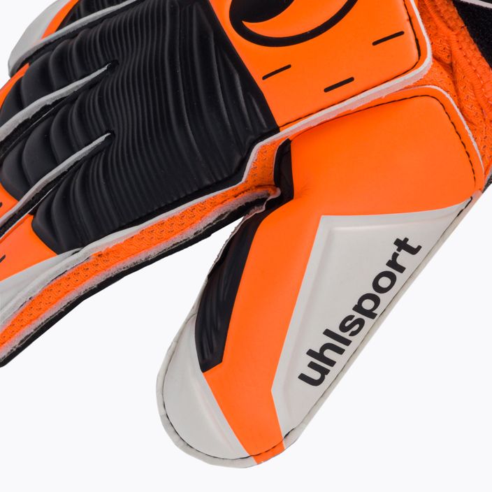 Brankářské rukavice uhlsport Soft Resist+ Flex Frame oranžovo-bílé 101127401 3