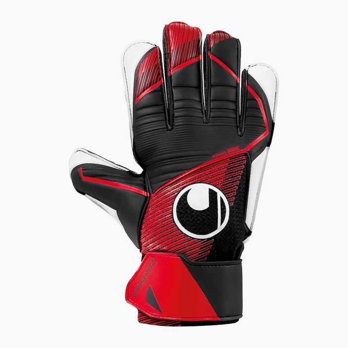 Uhlsport Powerline Starter Soft brankářské rukavice černá/červená/bílá