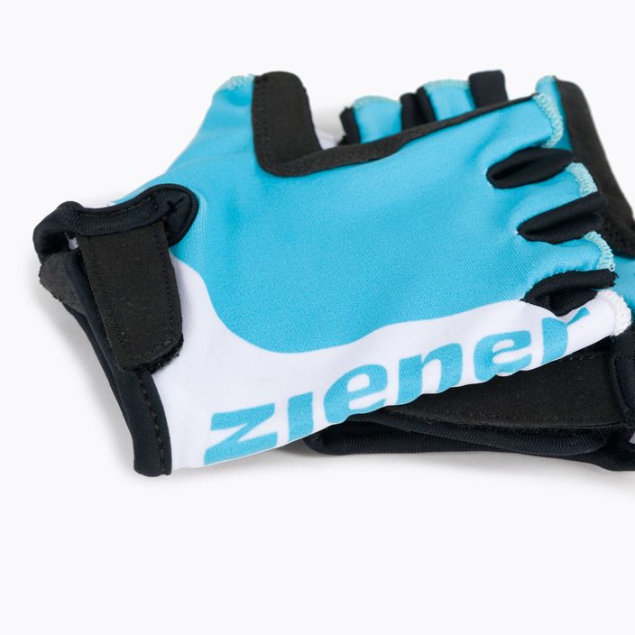 Dětské cyklistické rukavice ZIENER MTB Corrie Junior modro-bílé Z-178535 4