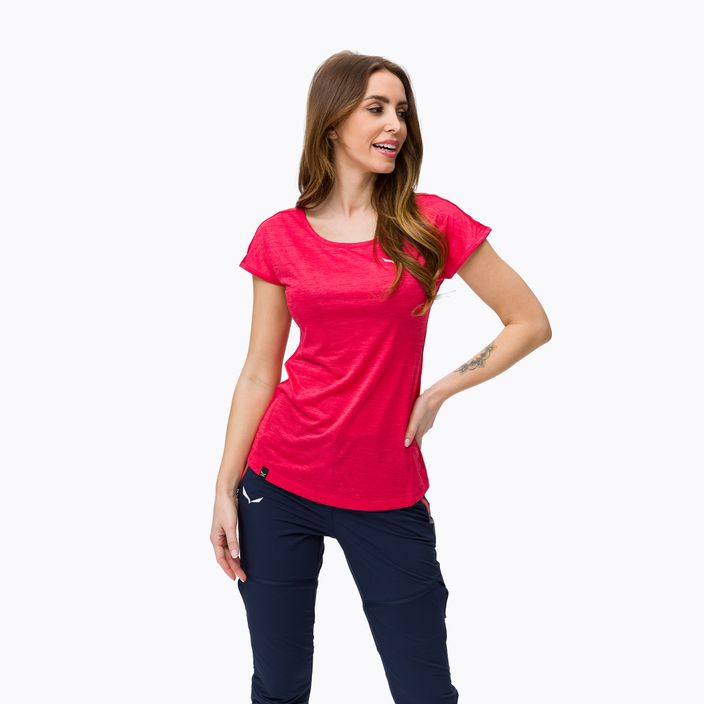 Salewa dámské trekové tričko Puez Melange Dry pink 00-0000026538