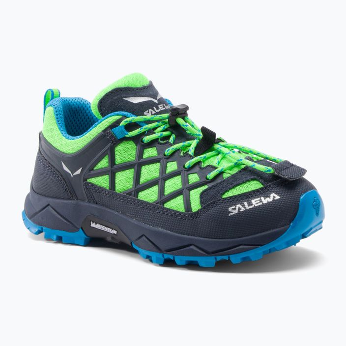 Salewa Wildfire dětské trekové boty modro-zelené 00-0000064007