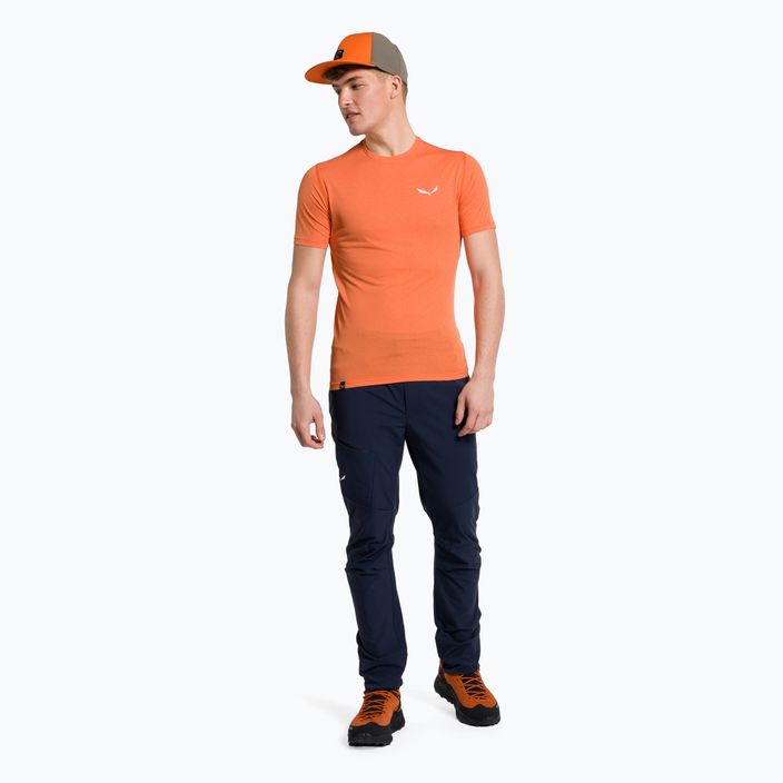 Pánské trekové tričko Salewa Pedroc 3 Dry oranžové 00-0000027725 2