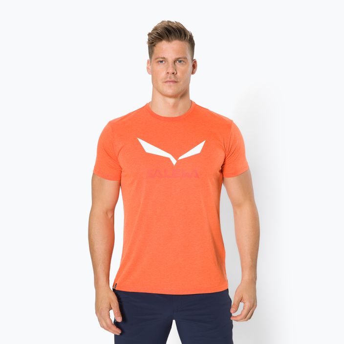 Pánské trekové tričko Salewa Solidlogo Dry orange 00-0000027018