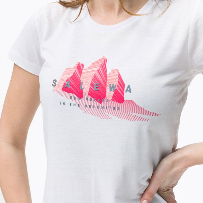 Salewa Lines Graphic Dry dámské trekingové tričko bílé 00-0000028064 4