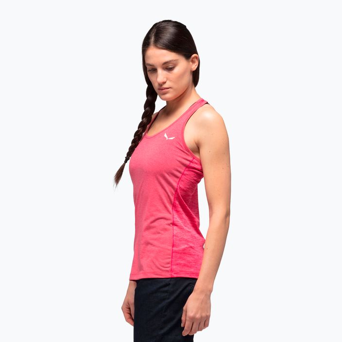Salewa dámské trekové tričko Agner Hybrid Dry Tank pink 00-0000027705