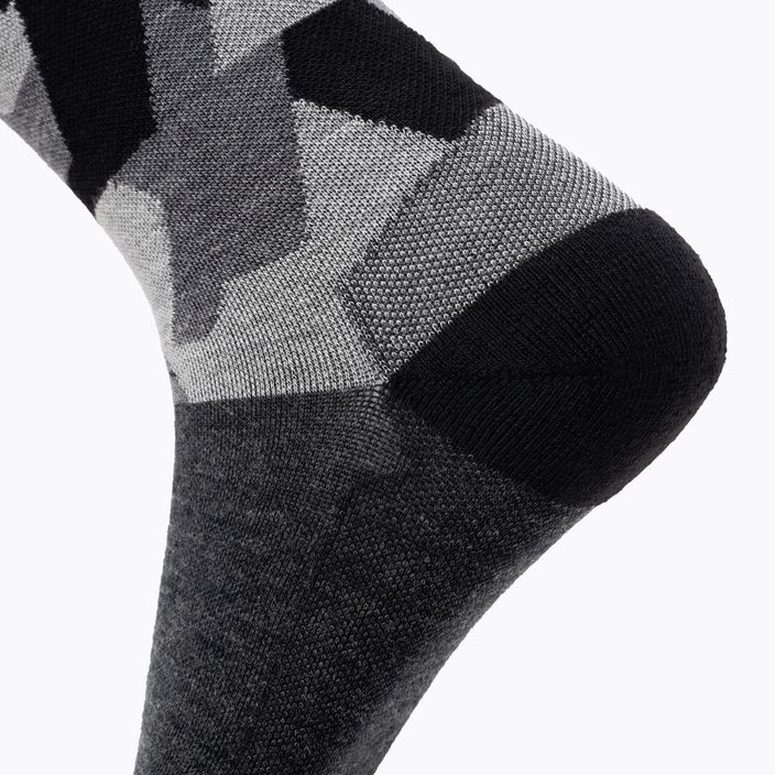 Dámské trekové ponožky Salewa Pedroc Camo AM Crew black-grey 00-0000069038 3