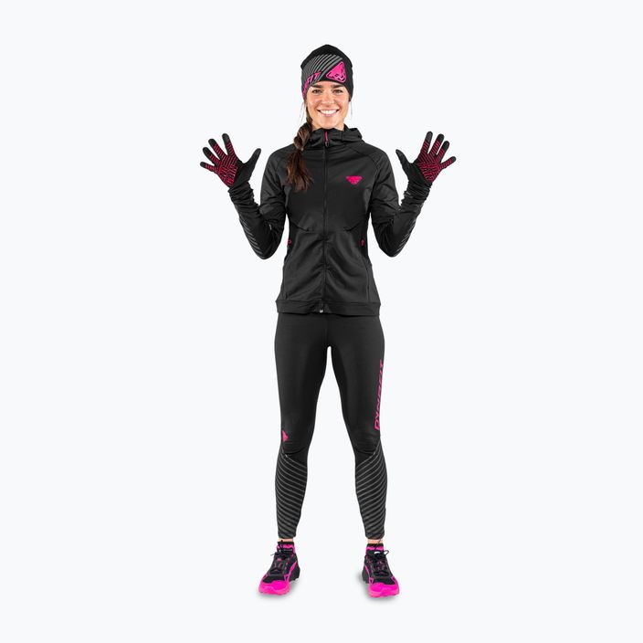 Běžecké rukavice DYNAFIT Alpine Reflective black out pink glo 2