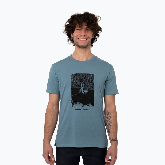 Pánské horolezecké tričko Wild Country Flow modré 40-0000095186