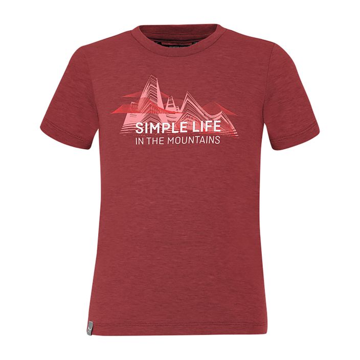Salewa Simple Life Dry dětské trekové tričko červené 00-0000027774 2
