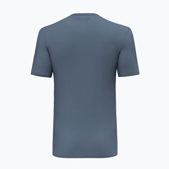 Pánské trekové tričko Salewa Solidlogo Dry java blue 2