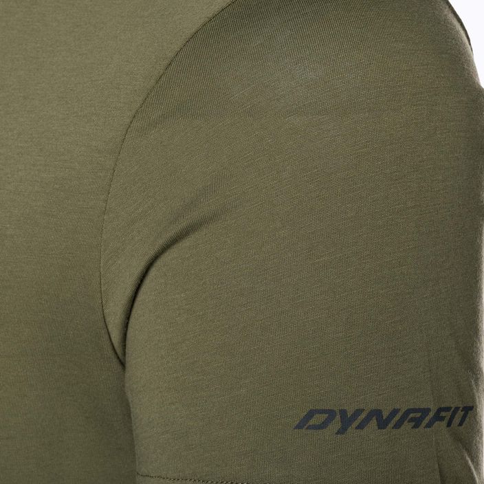 Pánské tričko DYNAFIT Graphic CO olivová noc/tigardová barva 4