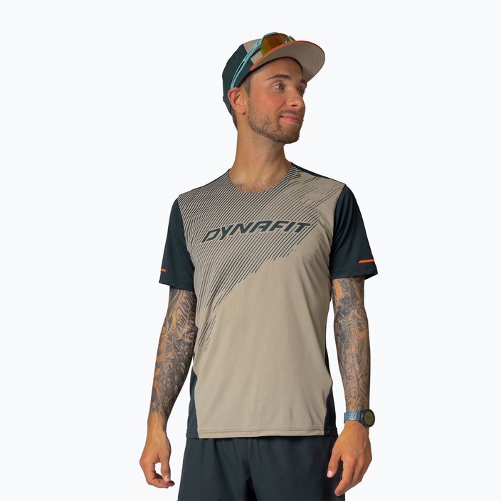Pánské běžecké tričko DYNAFIT Alpine 2 rock khaki