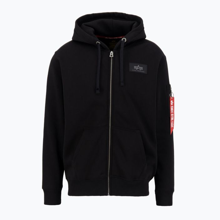 Pánská mikina Alpha Industries Back Print Zip black