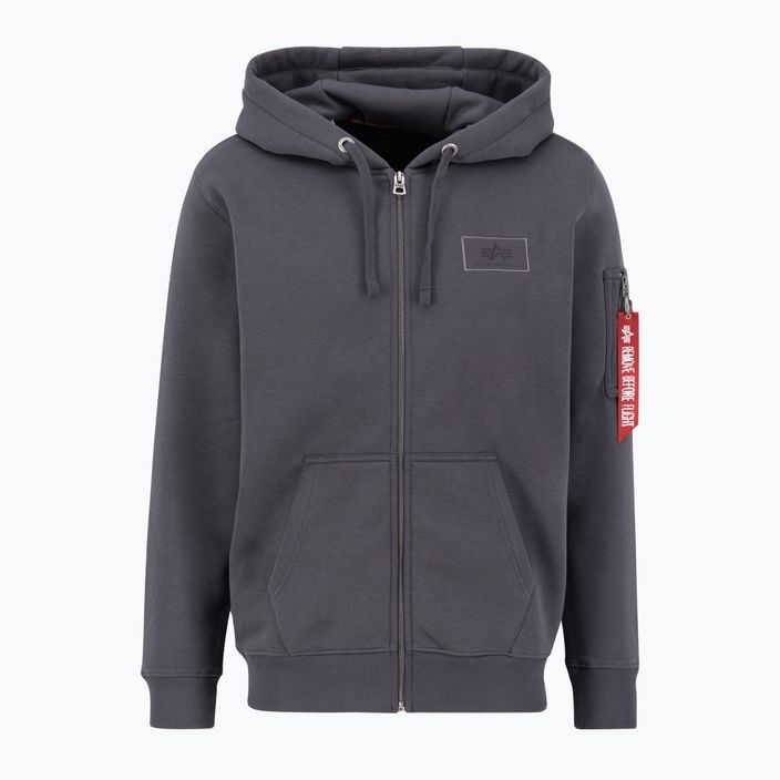 Pánská mikina Alpha Industries Back Print Zip vintage grey