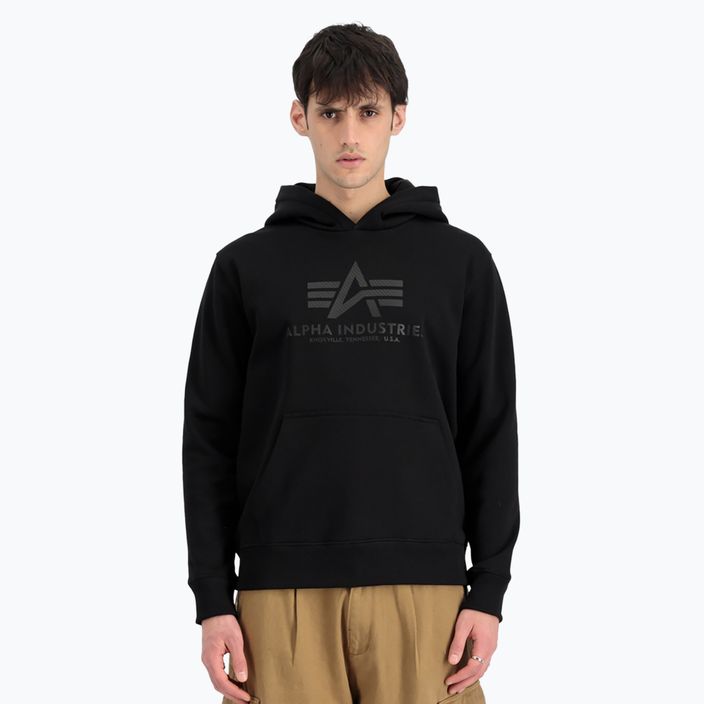 Pánská mikina Alpha Industries Basic Carbon Hoody black