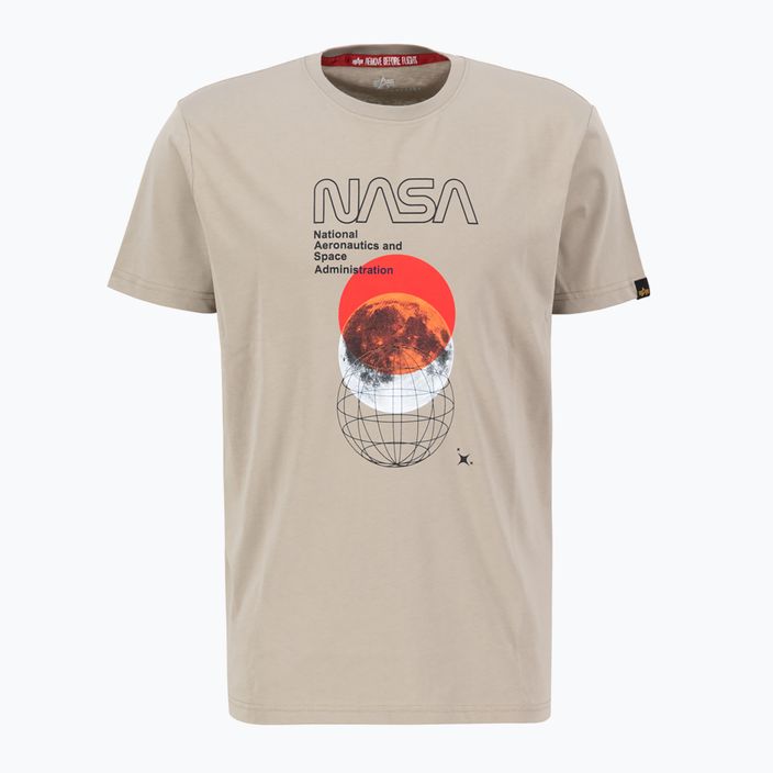 Pánské tričko Alpha Industries NASA Orbit T vintage sand pánské tričko 3