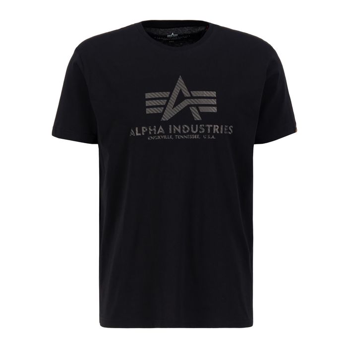 Pánské tričko Alpha Industries Basic T Carbon black 2