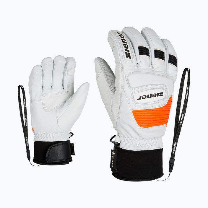 Pánské lyžařské rukavice ZIENER Guard GTX + Gore Grip PR white 801019 7