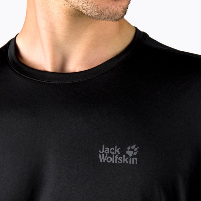 Pánské trekingové tričko Jack Wolfskin Tech černé 1807071_6000 4