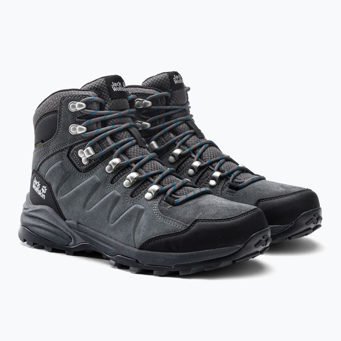 Pánská trekingová obuv Jack Wolfskin Refugio Texapore Mid šedo-černá 4049841 5