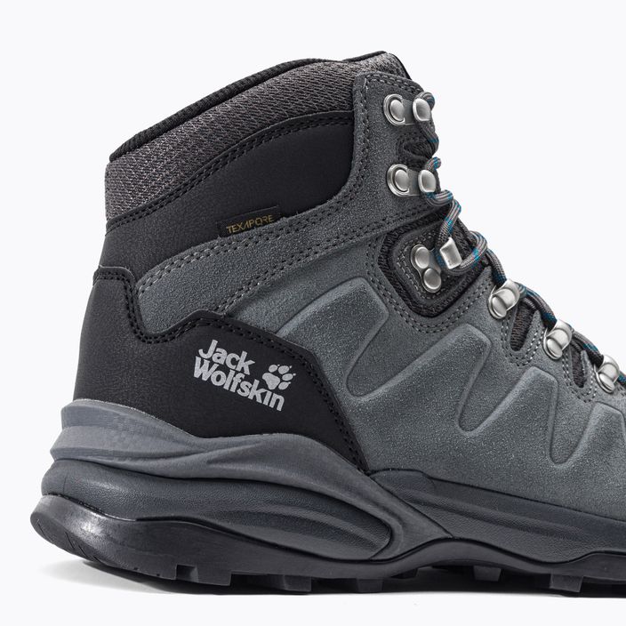 Pánská trekingová obuv Jack Wolfskin Refugio Texapore Mid šedo-černá 4049841 7