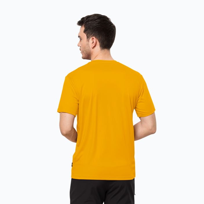 Pánské trekingové tričko Jack Wolfskin Tech žluté 1807071_3802 2