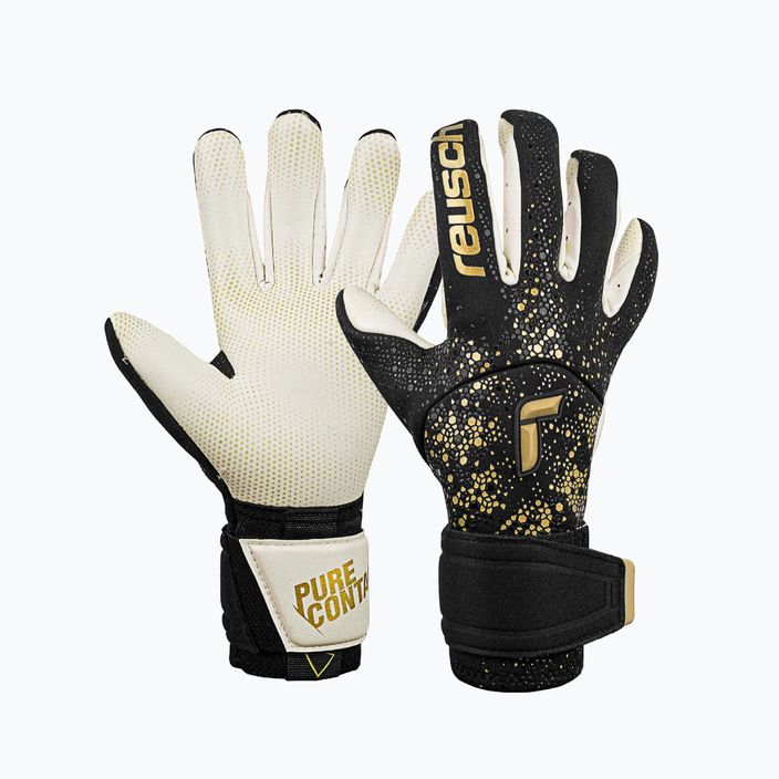 Brankářské rukavice Reusch Pure Contact Gold X GluePrint černo-zlaté 527075-7707 5