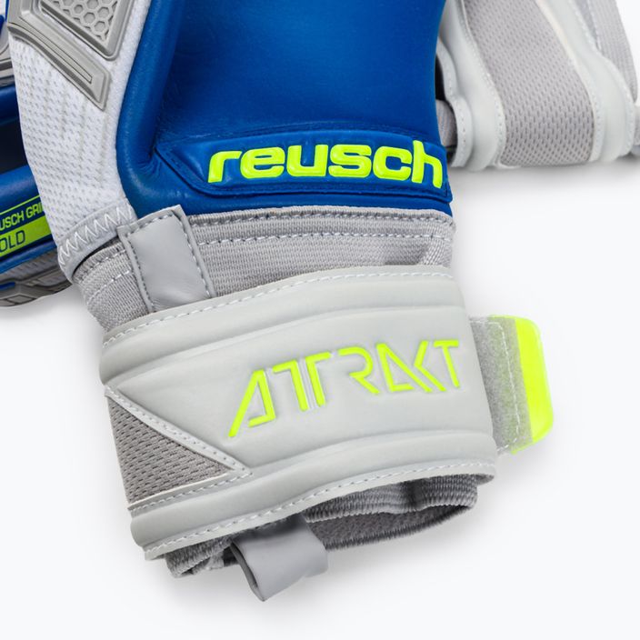 Reusch Attrakt Freegel Gold Finger Support Brankářské rukavice šedé 5270130-6006 4