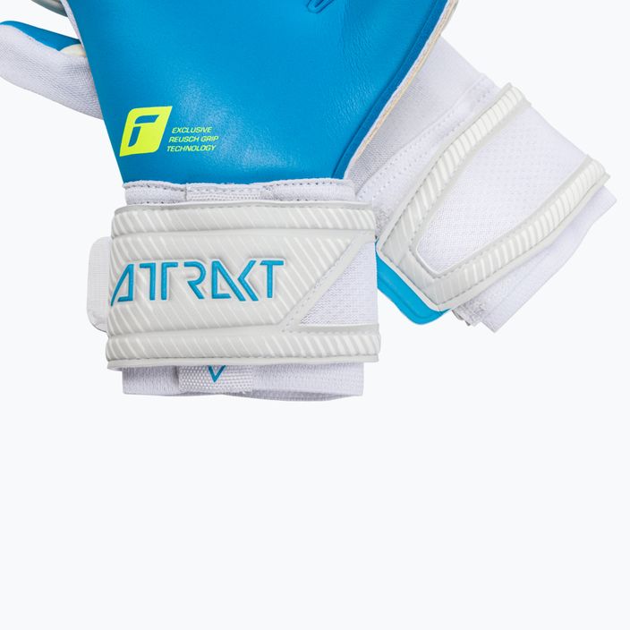 Reusch Attrakt Aqua modrobílé brankářské rukavice 5270439 4