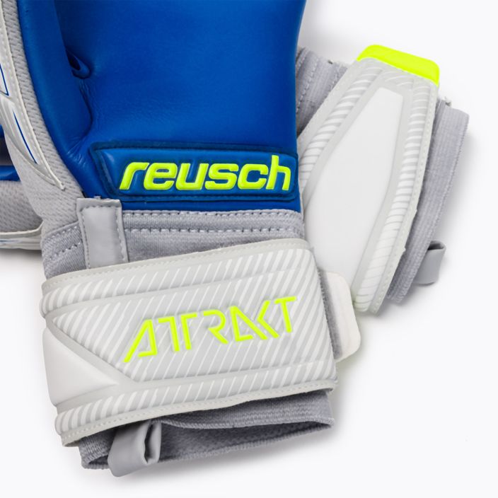 Reusch Attrakt Grip Evolution Finger Support Brankářské rukavice šedé 5270820 4