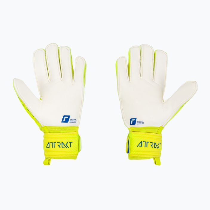 Reusch Attrakt Grip Finger Support brankářské rukavice žluté 5270810 2