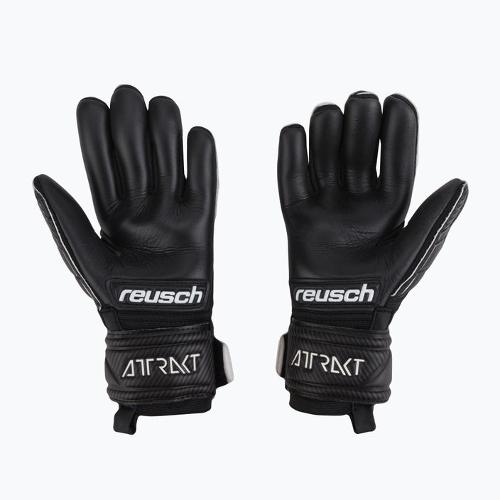 Dětské brankářské rukavice Reusch Attrakt Infinity Junior černé 5272725-7700 2