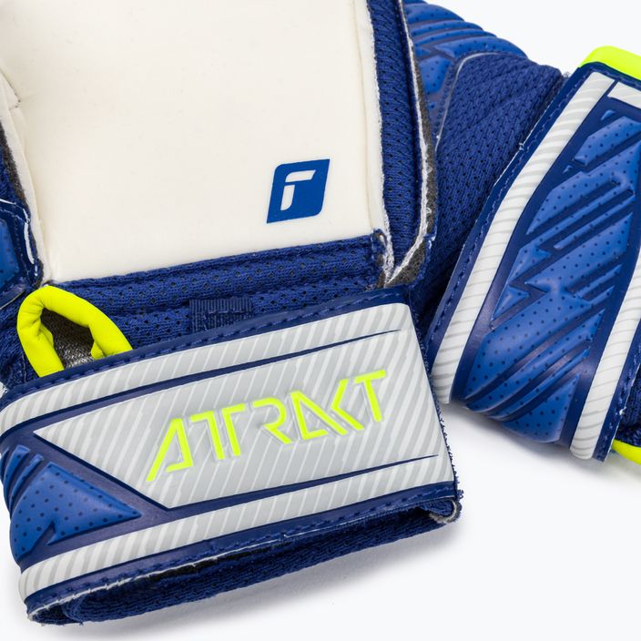 Dětské brankářské rukavice Reusch Attrakt Solid Junior modré 5272515-6036 4