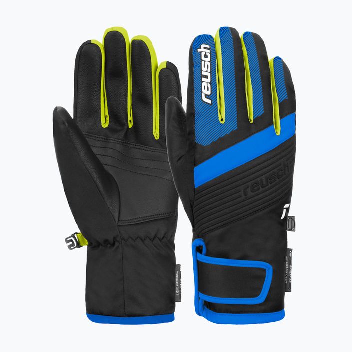 Dětské lyžařské rukavice Reusch Duke R-Tex XT black/brilliant blue/safety yellow