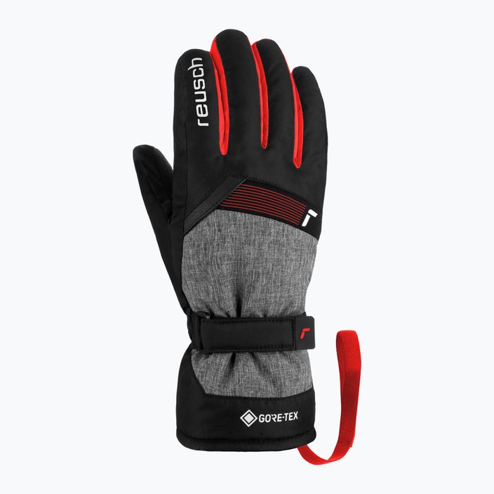 Dětské lyžařské rukavice Reusch Flash Gore-Tex black/black melange/fire red 2