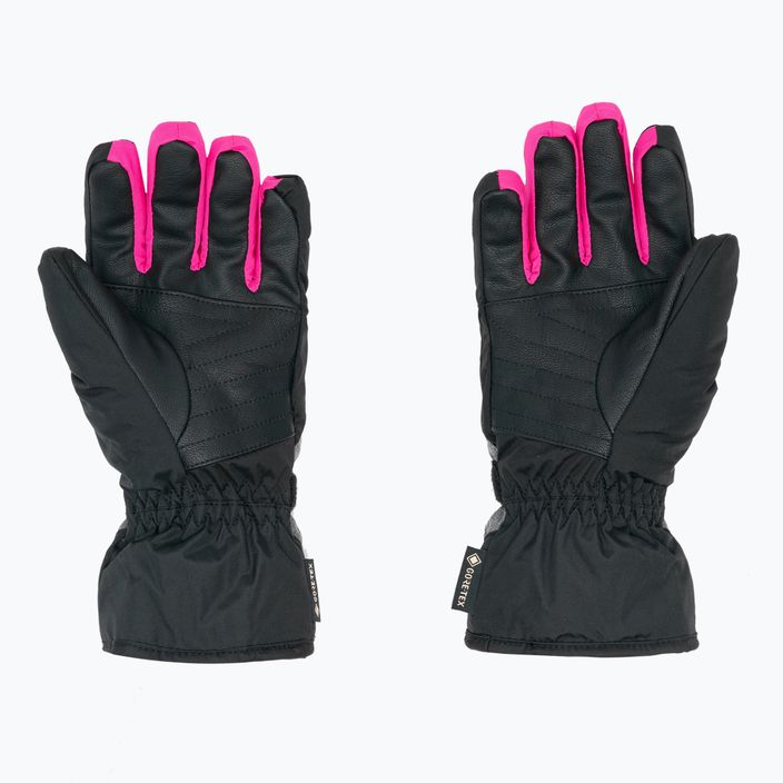 Dětské lyžařské rukavice Reusch Flash Gore-Tex černá/černá melanž/růžová glo 2