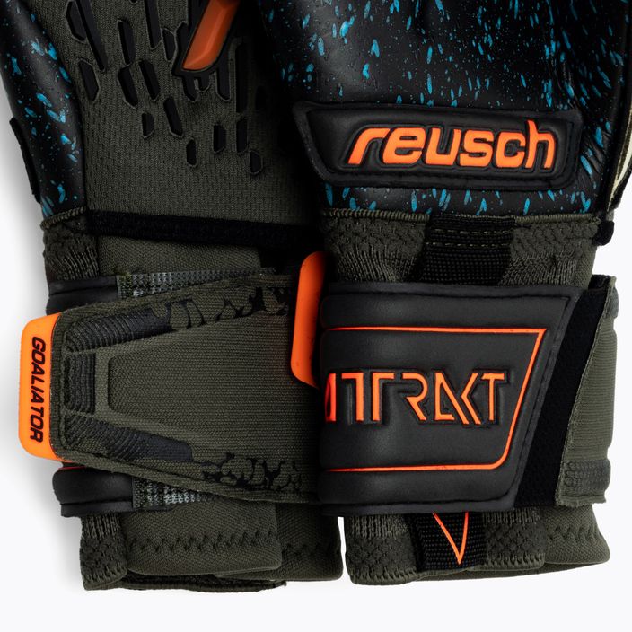 Brankářské rukavice Reusch Attrakt Freegel Fusion Ortho-Tec Goaliator zelené 5370090-5555 5