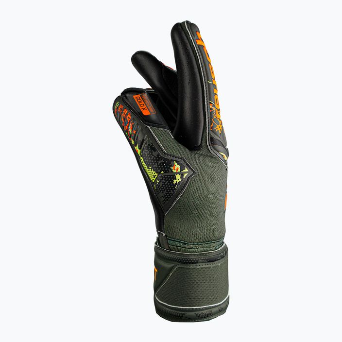 Brankářské rukavice Reusch Attrakt Gold X Junior zeleno-černé 5372055-5555 7