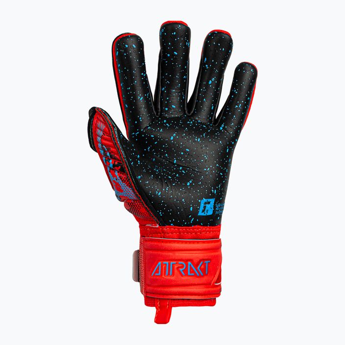 Dětské brankářské rukavice Reusch Attrakt Fusion Finger Support Guardian Junior červené 5372940-3333 5