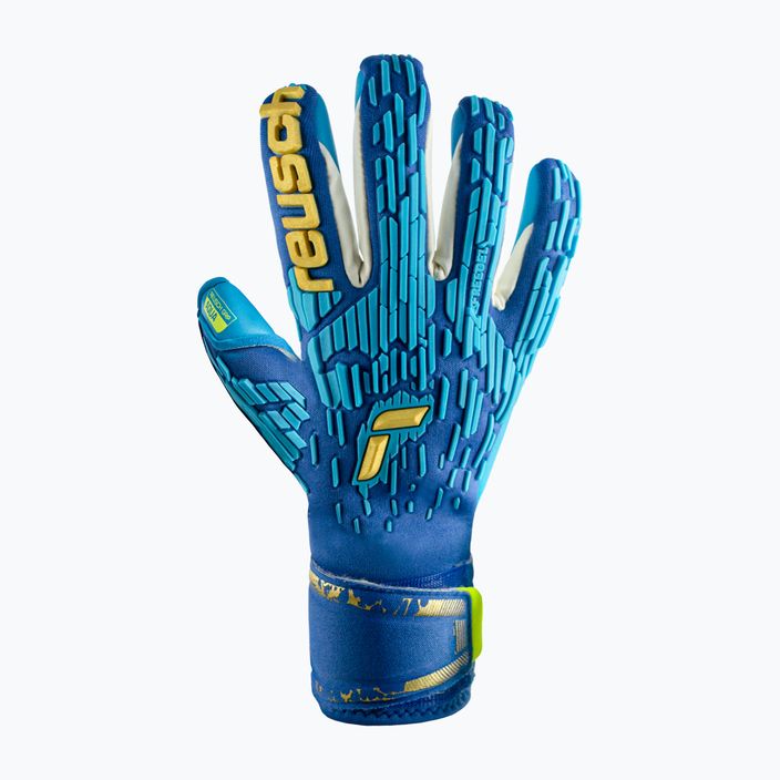 Reusch Attrakt Freegel Aqua Větruodolné brankářské rukavice modré 5370459-4433 4