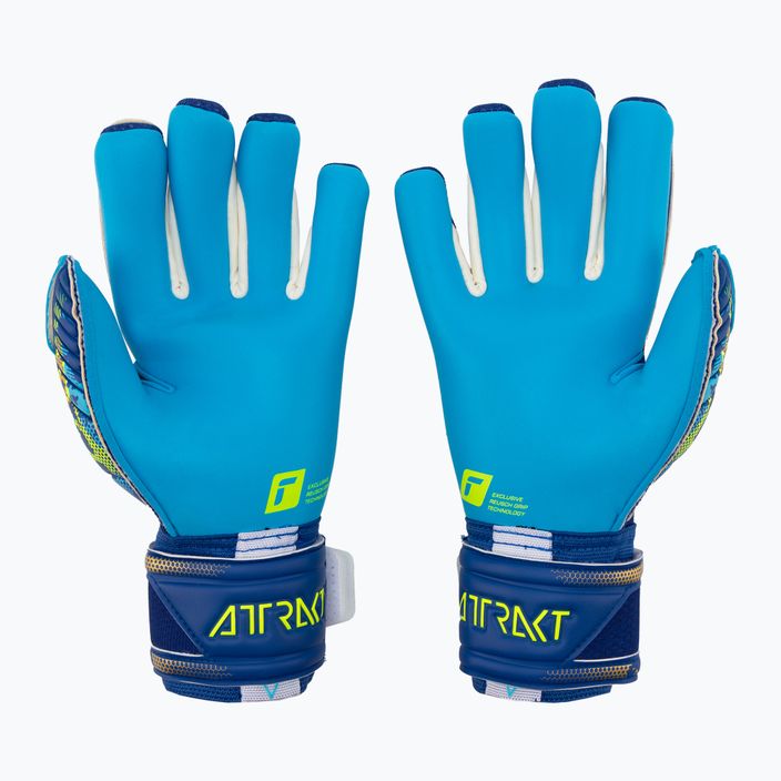Reusch brankářské rukavice Attrakt Aqua modré 5370439-4433 2